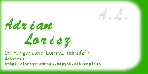 adrian lorisz business card